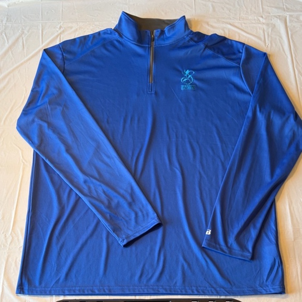 Blue Men's Quarter-Zip Performance Pullover Springfiu Golf Resort
